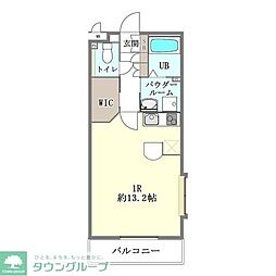 セントラルステージ ワンルームの間取図画像