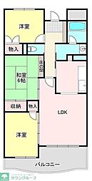 アビタシオン深町 3LDKの間取図画像
