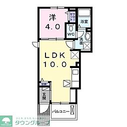 コンフォールYS 1LDKの間取図画像