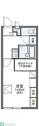レオパレスはっぴい 1Kの間取図画像