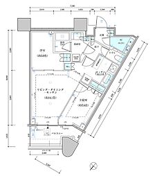 パークタワー勝どきサウス 2LDKの間取図画像