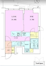RBM恵比寿レジデンス壱番館 1LDKの間取図画像