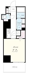 テアトル神南レジデンス棟 1Kの間取図画像