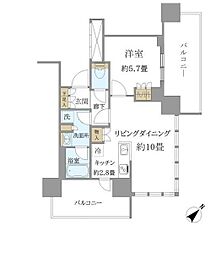 Brillia Tower 浜離宮 4階