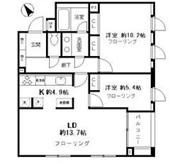 ペアシティ表参道 2LDKの間取図画像