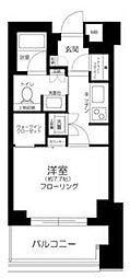 南青山マスターズハウス 1Kの間取図画像