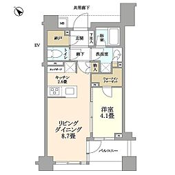 Brillia武蔵小山id 1LDKの間取図画像
