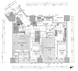 ブリリア一番町 3LDKの間取図画像