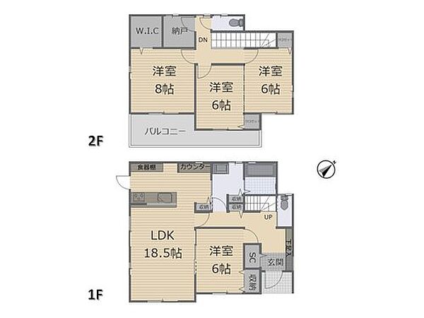 間取りを拡大表示