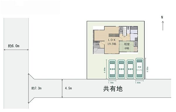 駐車場を拡大表示