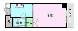 ハイロードビル 1Kの間取図画像