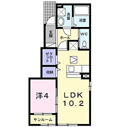 ベル・ルミエール・M 2LDKの間取図画像