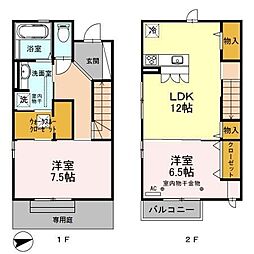 Comfort・1 2LDKの間取図画像