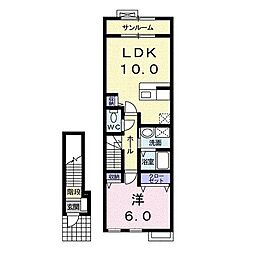 エスペランサ 1LDKの間取図画像