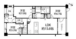 アルス目黒祐天寺 3LDKの間取図画像