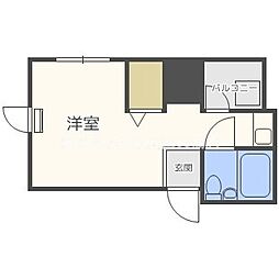 デイズ境川 1DKの間取図画像