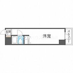 ダイドーメゾン本町 ワンルームの間取図画像