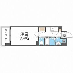 ビバーチェサギス 1Kの間取図画像