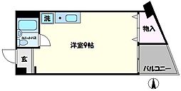 新町ダイアパレス2号館 ワンルームの間取図画像
