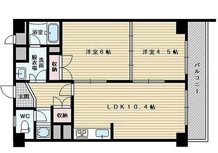 2LDK 間取り