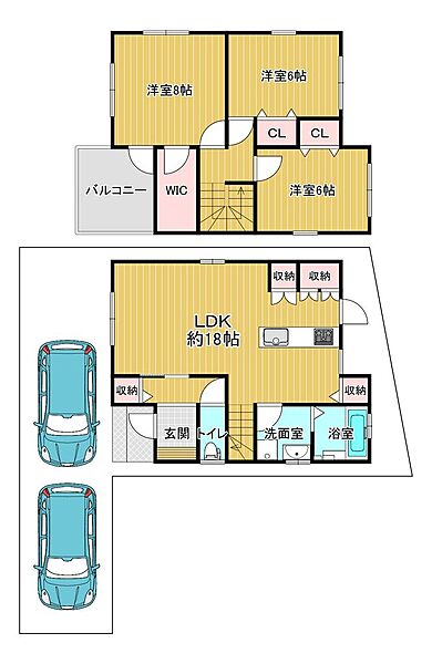 間取りを拡大表示