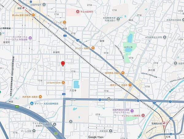 地図を拡大表示