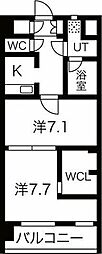 THE MUSIC COURT 2Kの間取図画像
