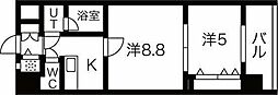 THE MUSIC COURT 2Kの間取図画像