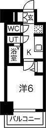 ファステート難波ヴィラント 1Kの間取図画像