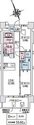 スプランディッド大阪NAMBA LINE 2LDKの間取図画像