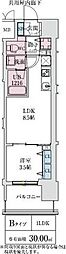 大阪市中央区松屋町住吉マンション 1LDKの間取図画像