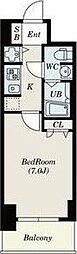 S-RESIDENCE難波Briller 1Kの間取図画像