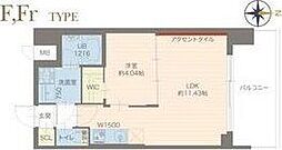 プレジオ城東 1LDKの間取図画像