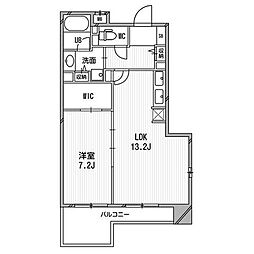 BRAVI南堀江 1LDKの間取図画像