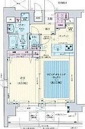 グランカリテ日本橋 1LDKの間取図画像