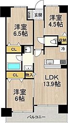 グラン・ソレイユ日本橋 3LDKの間取図画像