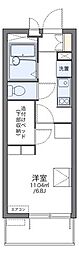 ポートサイド弁天 1Kの間取図画像