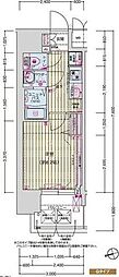 プレリス尼崎レーネヴィア 1Kの間取図画像