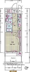 プレリス尼崎レーネヴィア 1Kの間取図画像