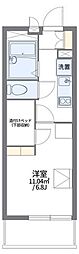 レオパレス千里山東 1Kの間取図画像