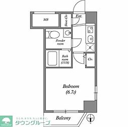 セレニテ本町ルフレ 1Kの間取図画像