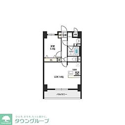 ベルンガーデン上本町 1LDKの間取図画像