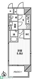Aden谷町 1Kの間取図画像