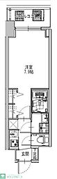 S-RESIDENCE堺筋本町Uno 1Kの間取図画像
