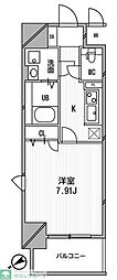 Aden谷町 1Kの間取図画像