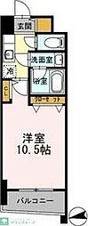 カスタリアタワー肥後橋 1Kの間取図画像