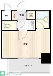 ディナスティ清水谷 1Kの間取図画像