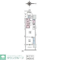 スプランディッドあびこ駅前DUE 1LDKの間取図画像