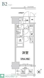 ESLEADAWAZAPRIMECOAT 1Kの間取図画像