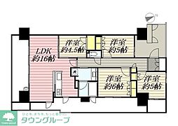 BELISTA夕陽ケ丘 4LDKの間取図画像